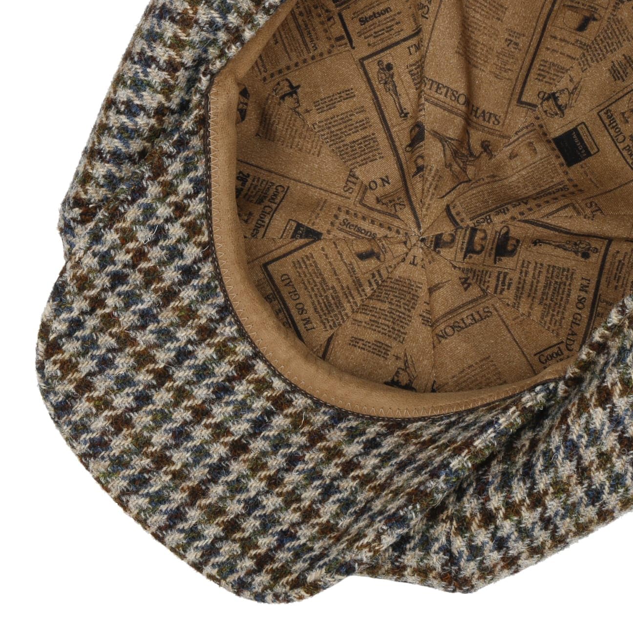 stetson-flatcap-hahnentrittmuster-herren-made-in-germany-winter image 3