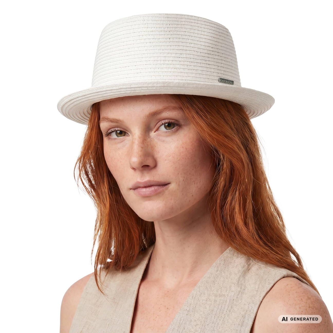 stetson-dawson-black-pork-pie-sonnenhut-papierstroh-uv-schutz-40 image 2