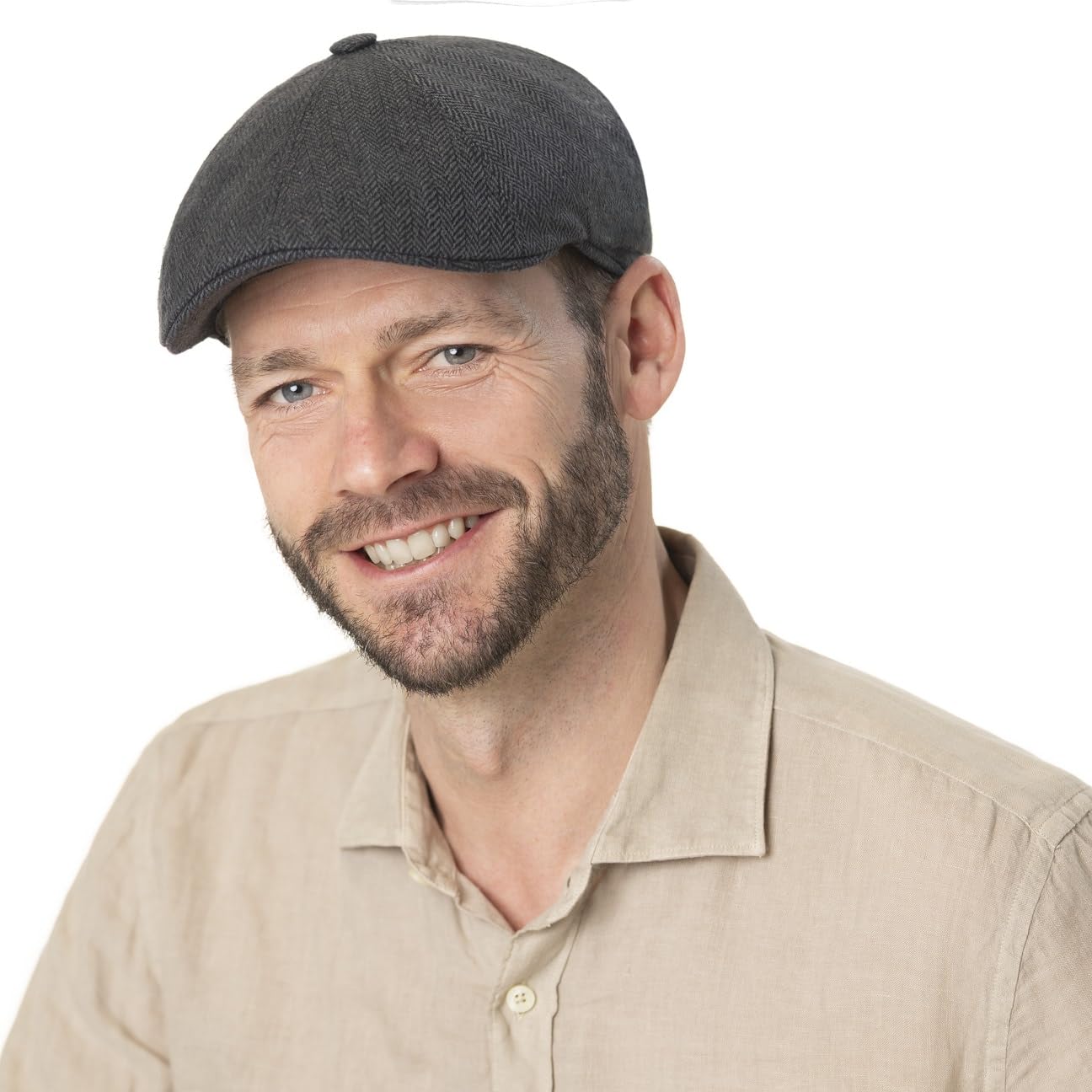 stetson-harridge-silk-flatcap-fischgrat-herren-schirmm-tze-mehrfarbig-made-in-ge image 2