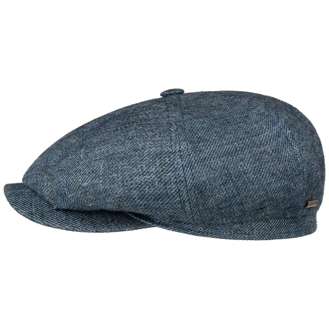 stetson-hatteras-schirmm-tze-uni-meliert-herren-leinen-flatcap-made-in-eu image 1