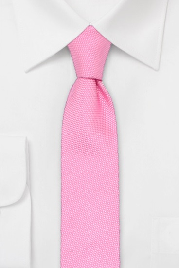 ascot-krawatte-uni-strukturiert-rosa-seide-7-5x150-cm image 1