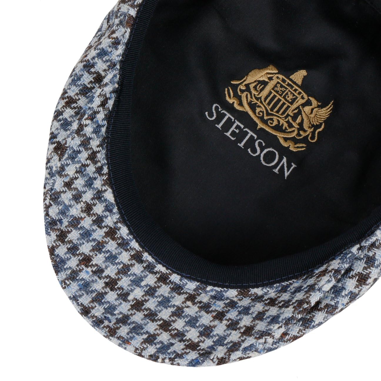 stetson-kent-tricolour-houndstooth-flatcap-seide-schurwolle-kariert image 4