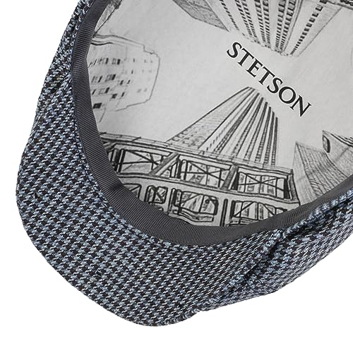 stetson-silk-houndstooth-flatcap-seiden-flatcap-hahnentritt image 8