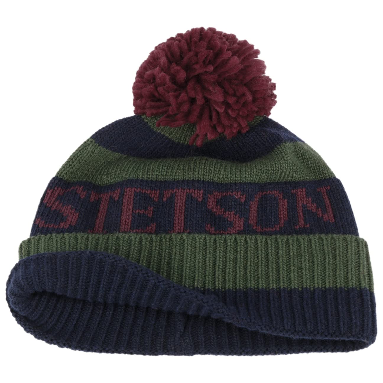 stetson-classic-bommelm-tze-gestreifte-umschlagm-tze-kaschmir-mix-unisex image 3