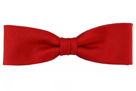 ascot-schleife-uni-satin-schmal-rot-seidenfliege-form-wien-3-5-cm image 1