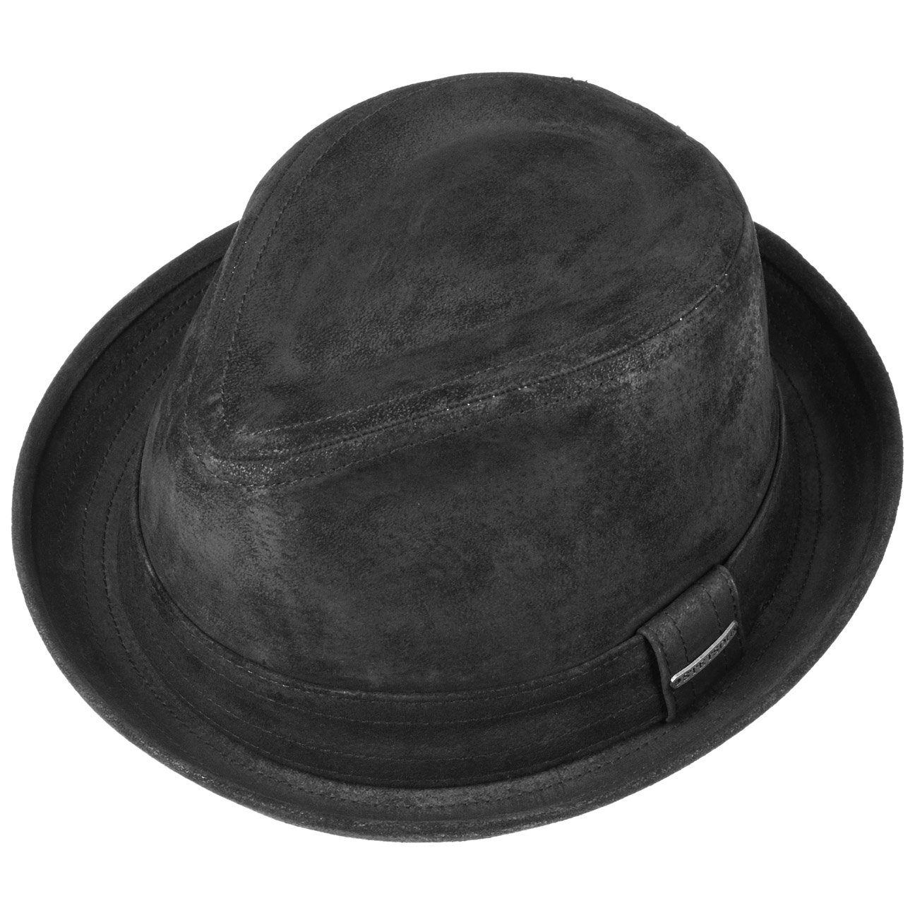 stetson-stratoliner-radcliff-player-lederhut-pork-pie-leder-fedora-ledertrilby-b image 2