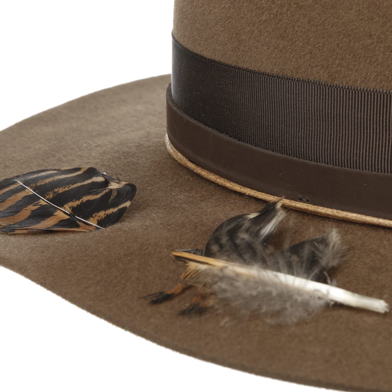 stetson-linto-high-crown-haarfilzhut-dunkelbeige-57-cm image 5