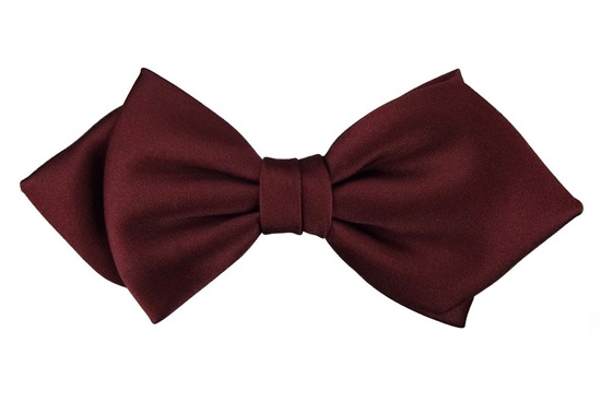 ascot-schleife-uni-satin-bordeaux-napoli-seiden-fliege-6-cm image 1