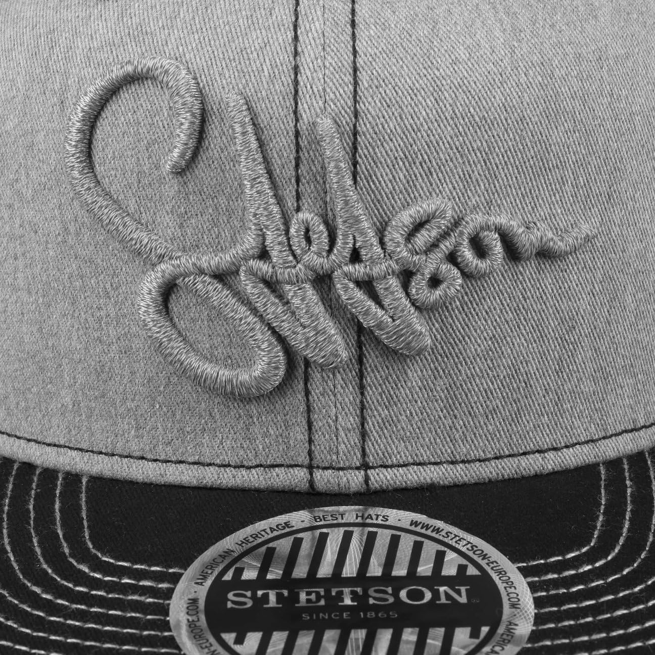 stetson-lettering-flat-brim-cap-herren-aus-100-baumwolle-mit-snapback image 6