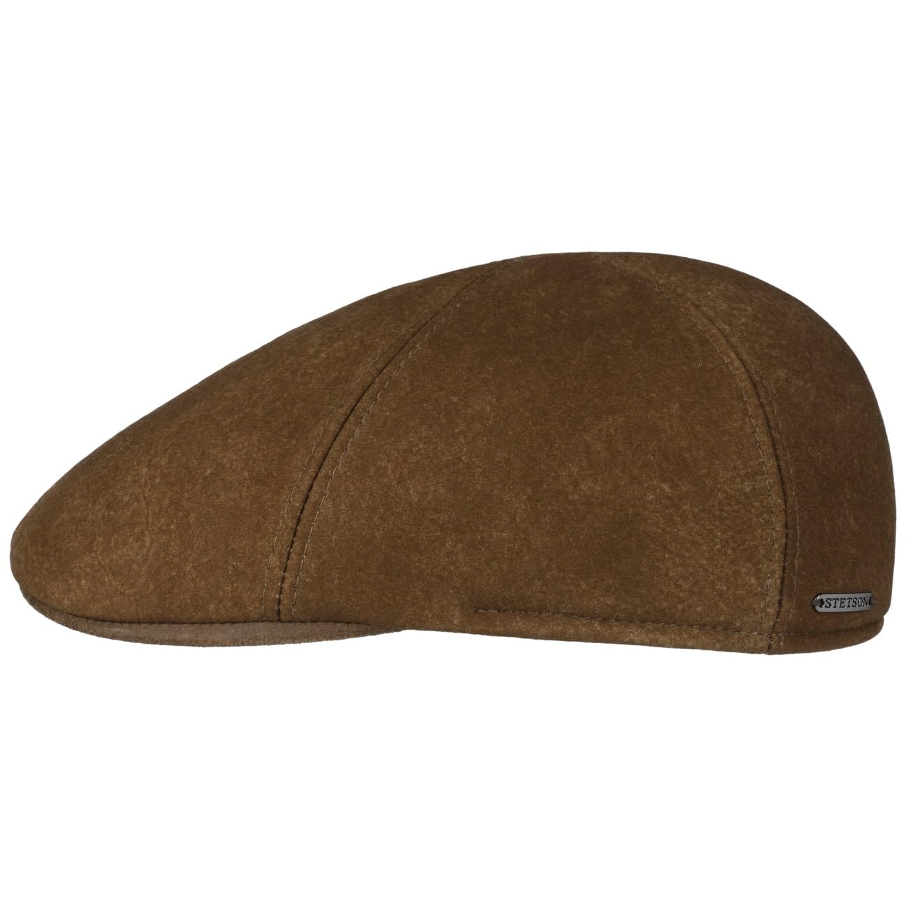 stetson-texas-lambskin-flatcap-ledercap-lammleder-meliert image 1