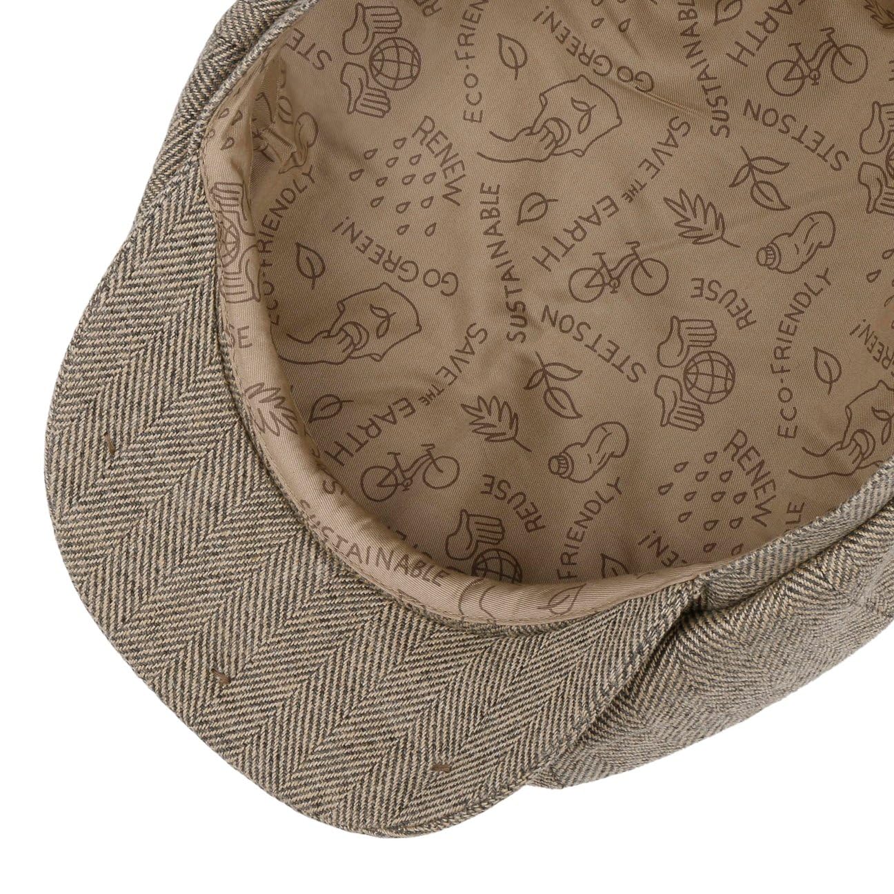stetson-hatteras-flatcap-organic-herringbone image 3