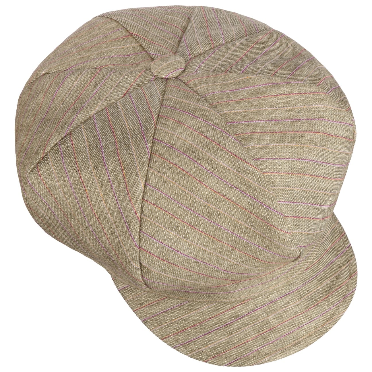 mayser-anja-stripes-leinen-ballonm-tze-damen-baker-boy image 2