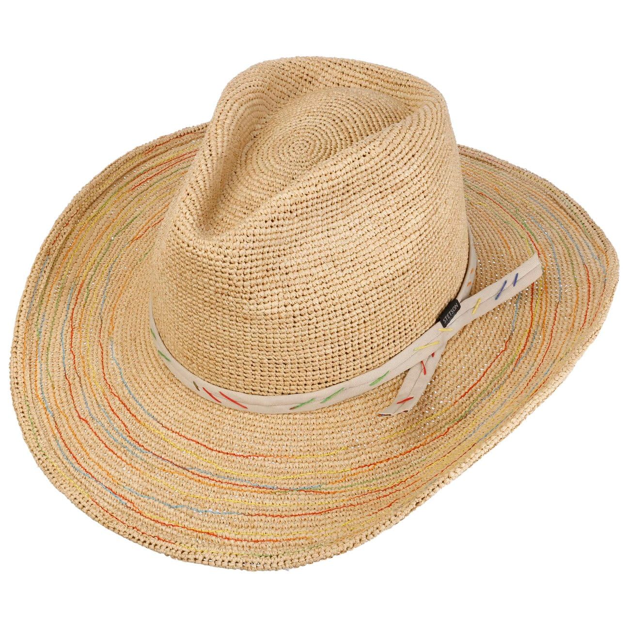 stetson-western-crochet-strohhut-100-raffia-damen-sommerhut image 3
