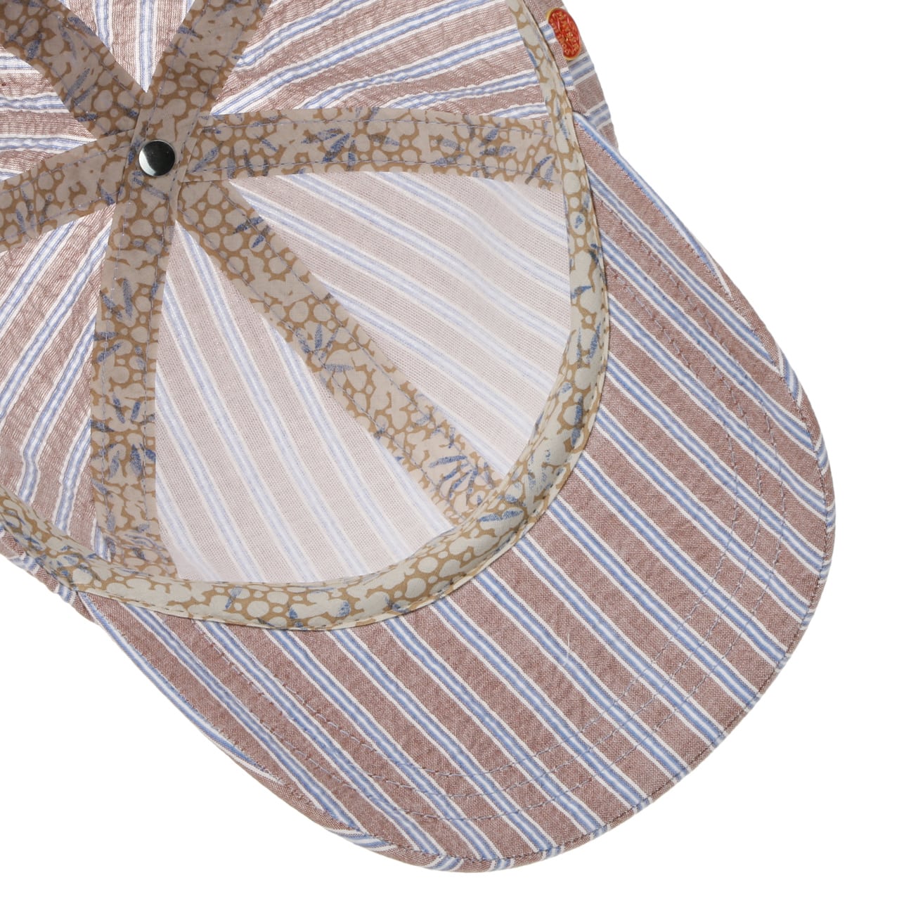 mayser-rosie-seersucker-stripes-baumwoll-cap-mit-streifen image 3