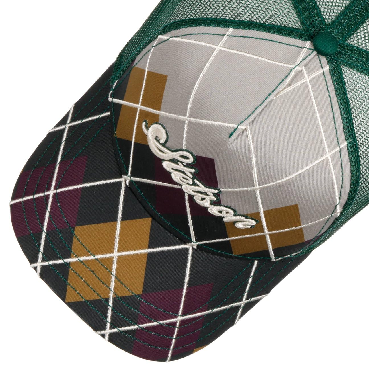 stetson-madison-truckercap-argyle-check-snapback-herren image 3
