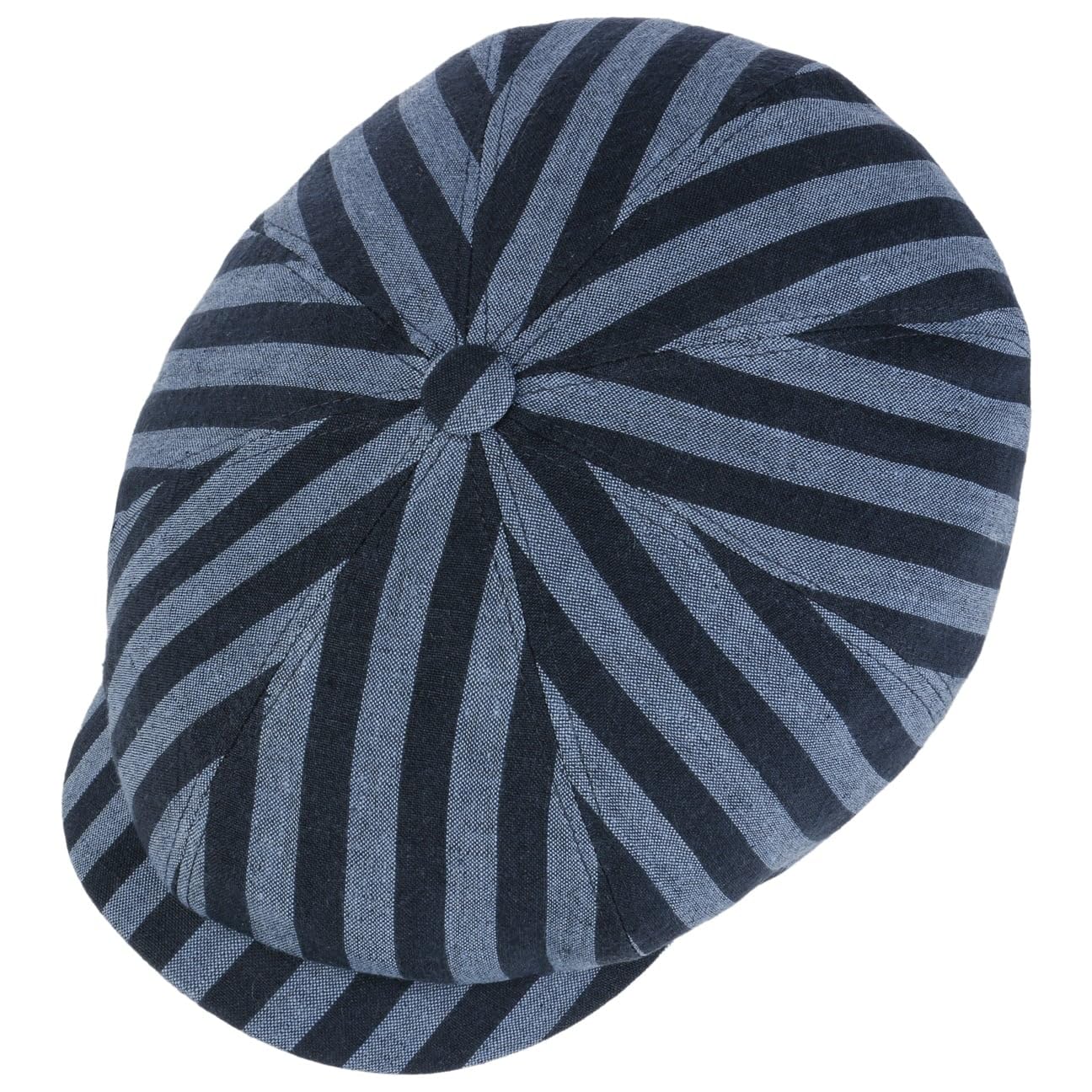 stetson-hatteras-flatcap-100-leinen-made-in-eu-streifen image 3