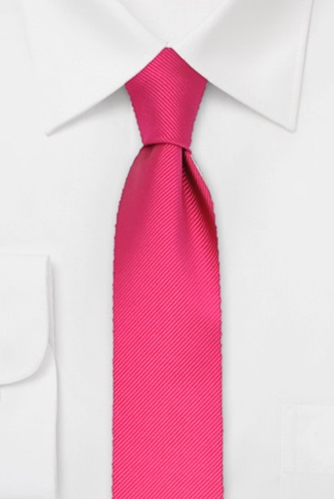 ascot-krawatte-uni-rips-fuchsia-seidenkrawatte-7-5-x-150-cm image 1