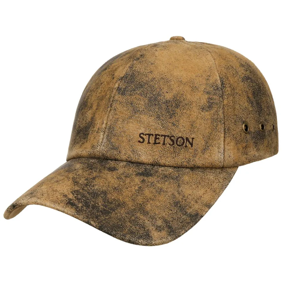 stetson-rawlins-pigskin-basecap-leder-strapback-herren-vintage image 1