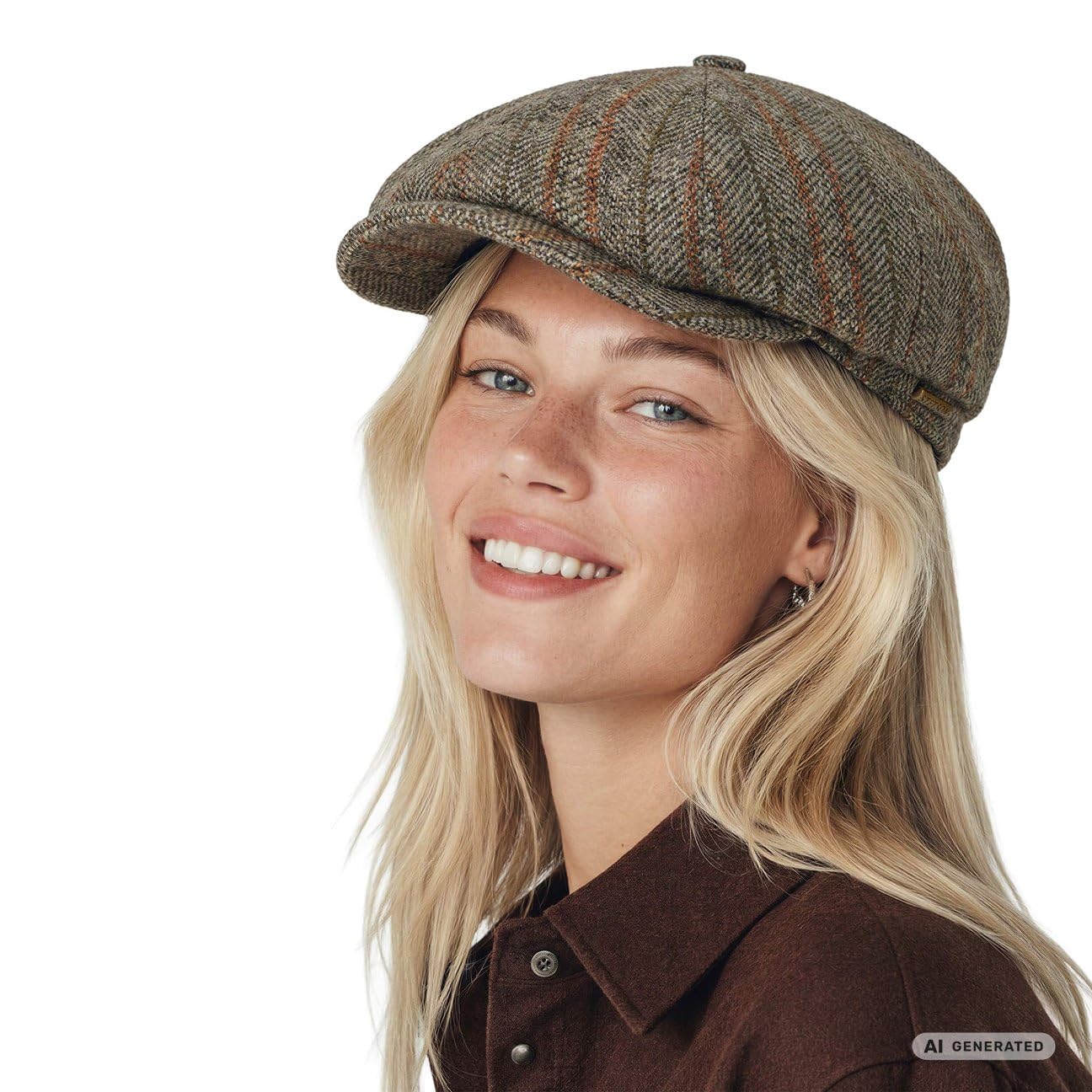 stetson-hatteras-herringbone-stripe-flatcap-made-in-eu-herbst-winter image 2