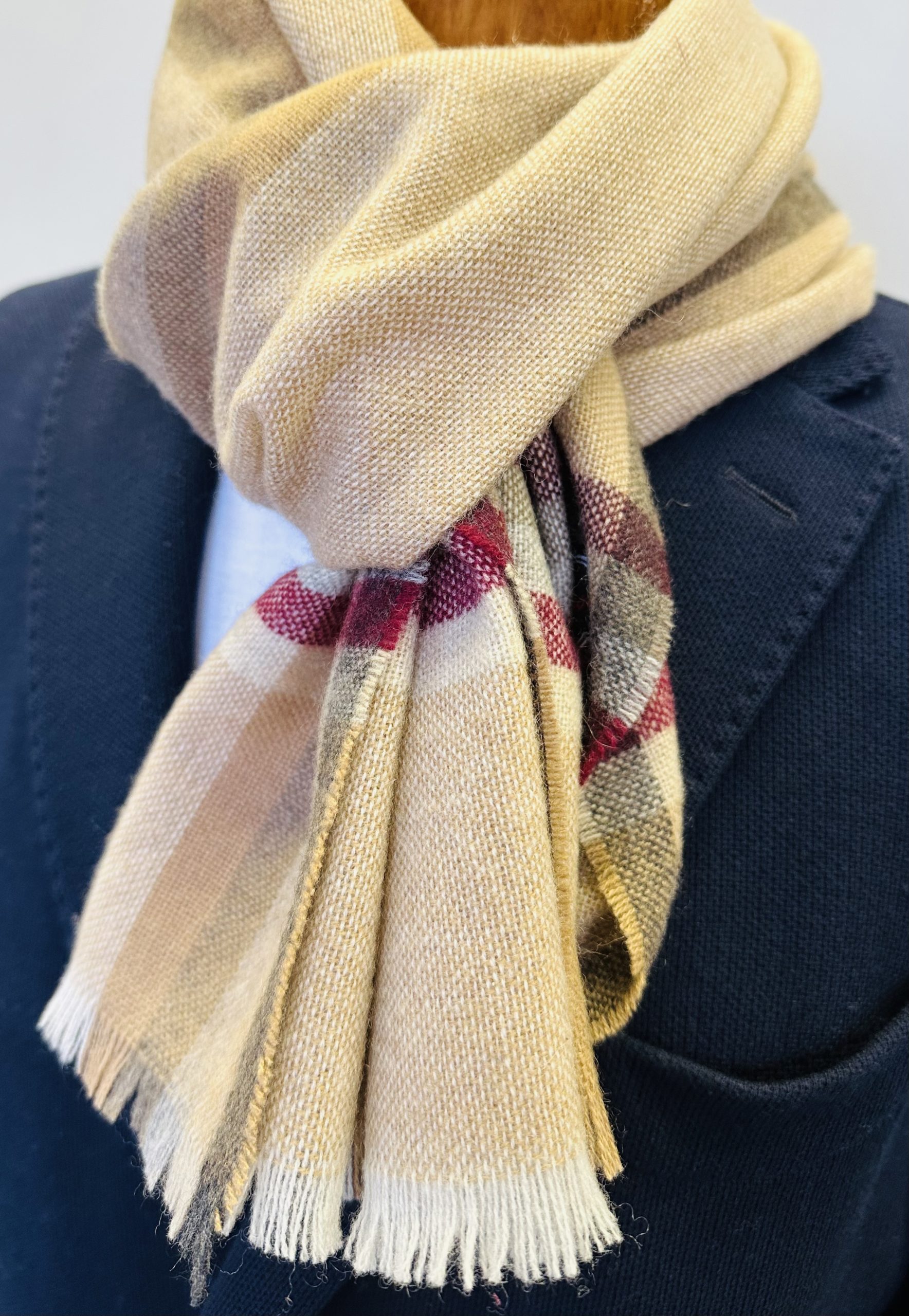 ascot-schal-kaschmir-camel-rot-aus-100-kaschmir-34-x-180-cm image 1