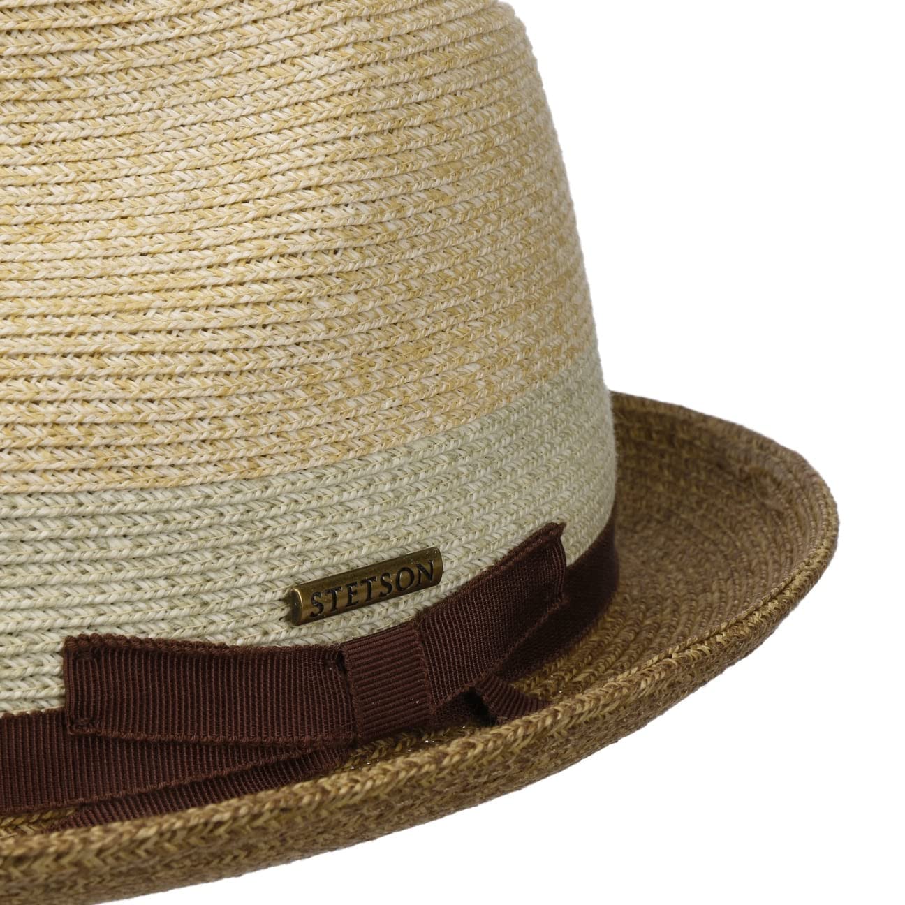 stetson-contrast-brim-player-toyo-strohhut-zweifarbiger-hut-mit-diamond-krone-uv image 5