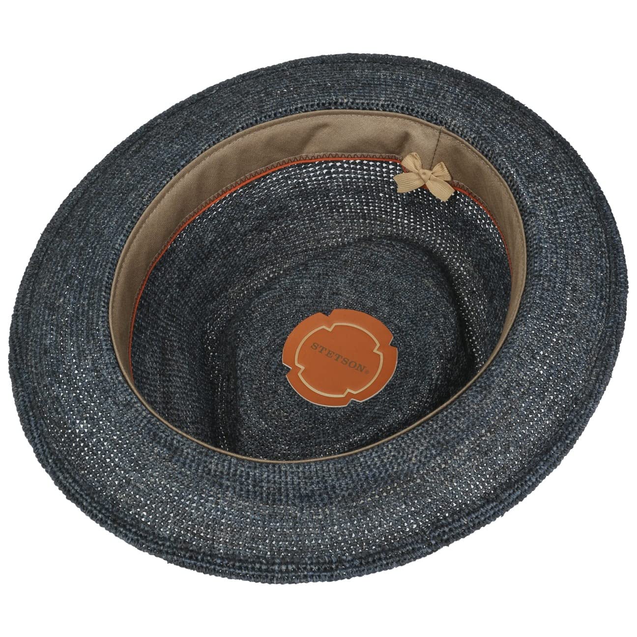 stetson-crochet-fedora-raffiahut-dunkelblau-m-56-57-cm-unisex image 4