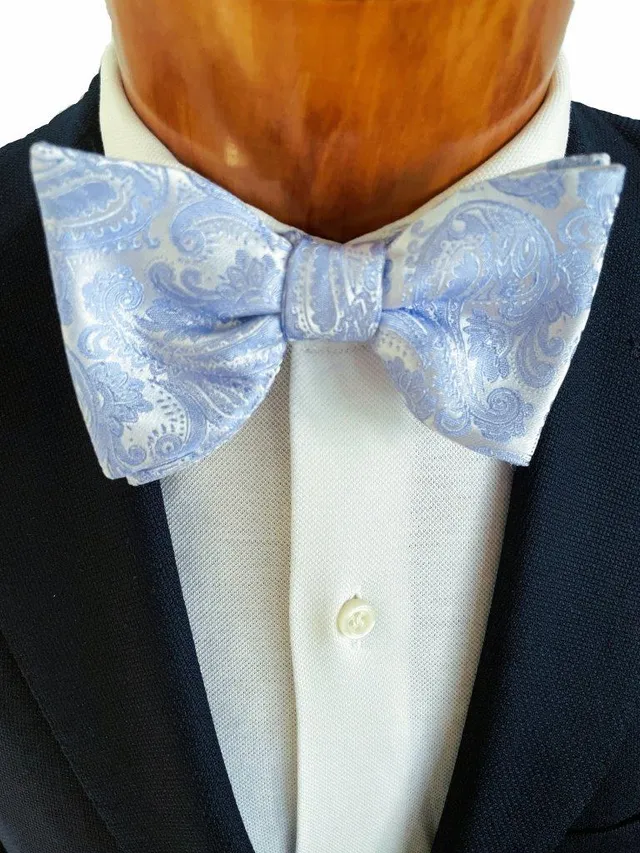 hemley-schleife-seide-paisley-hellblau-form-wien-zum-selbstbinden image 1
