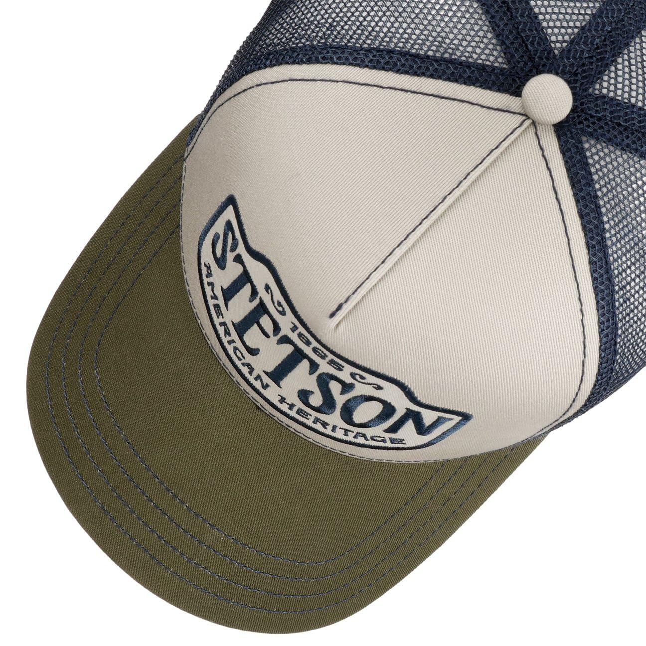 stetson-american-heritage-1865-truckercap-herren-chino-twill-snapback image 3