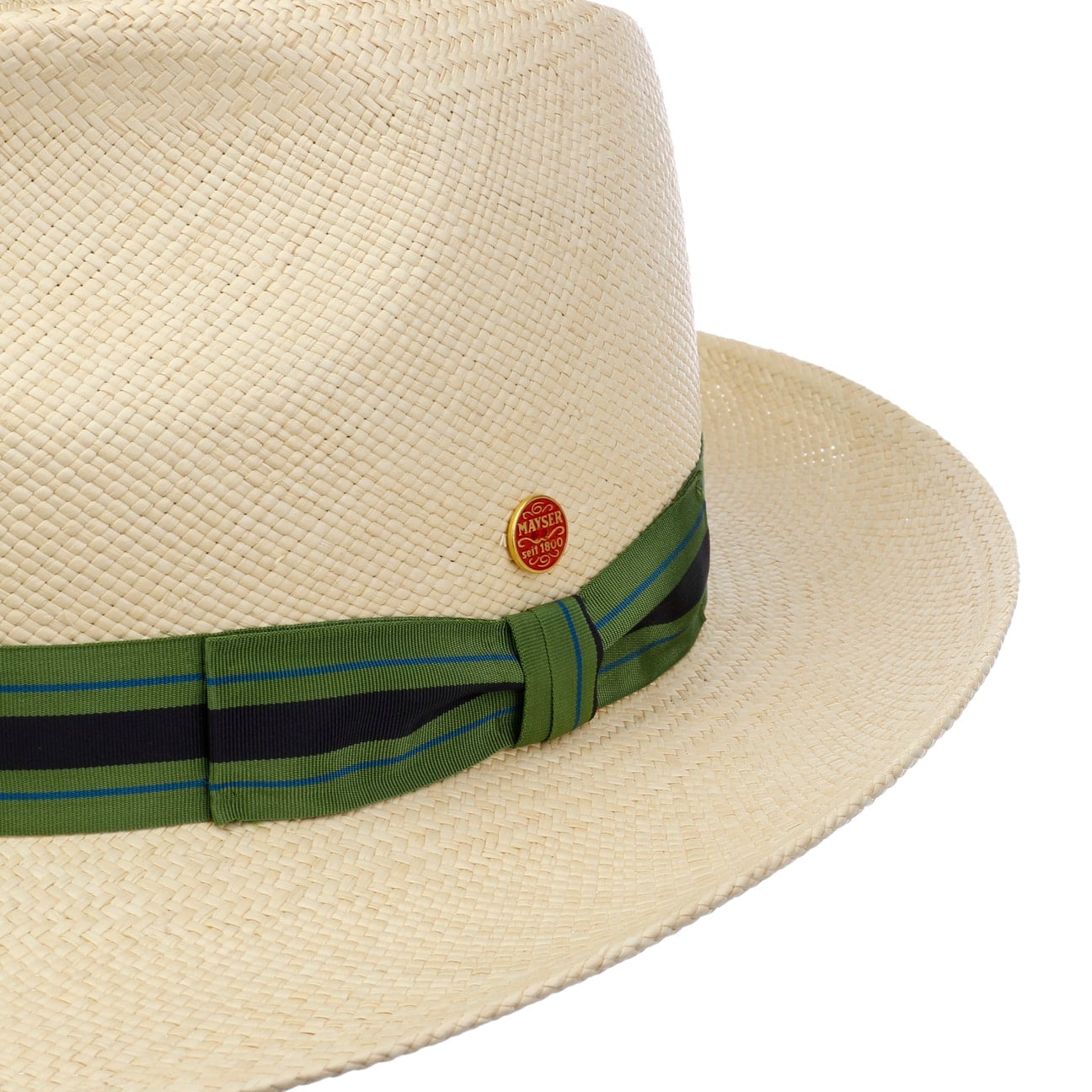 mayser-albenga-green-stripes-panamahut-herren image 6