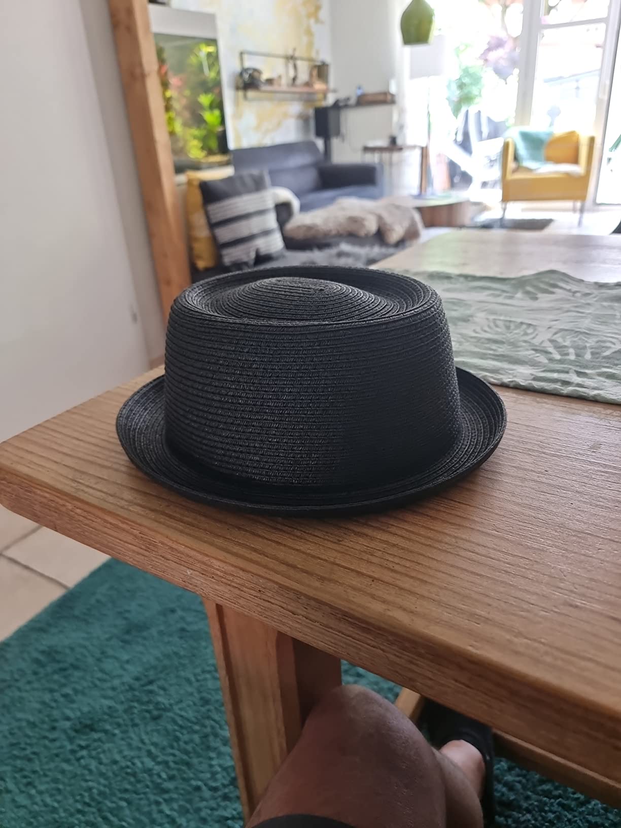 Cooler Pork Pie in Schwarz