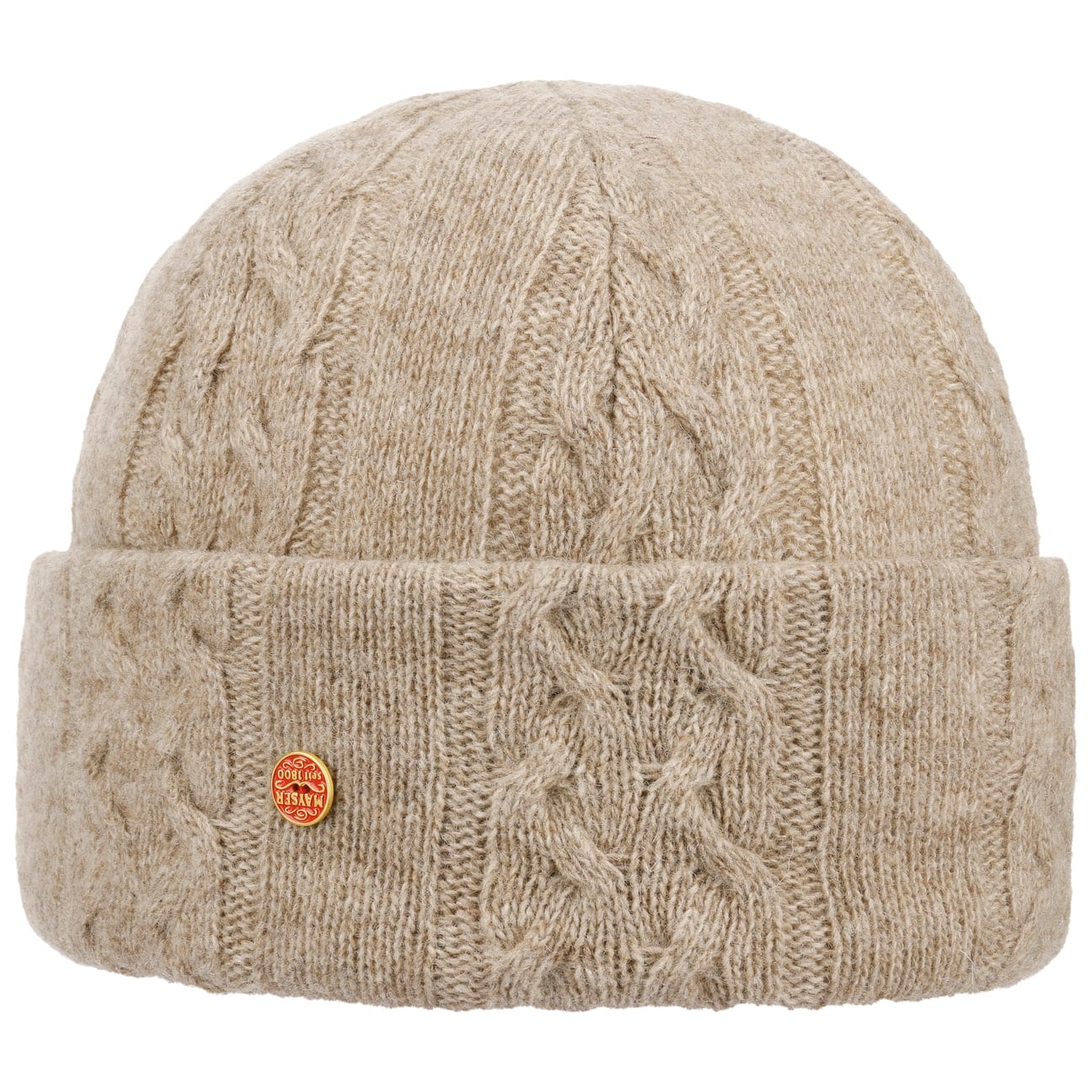 mayser-joyce-zopfstrick-beanie-schurwoll-strickm-tze-mit-fleece image 1