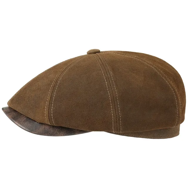 stetson-hatteras-lamb-nappa-flatcap-leder-ballonm-tze-braun-m-56-57-cm image 1