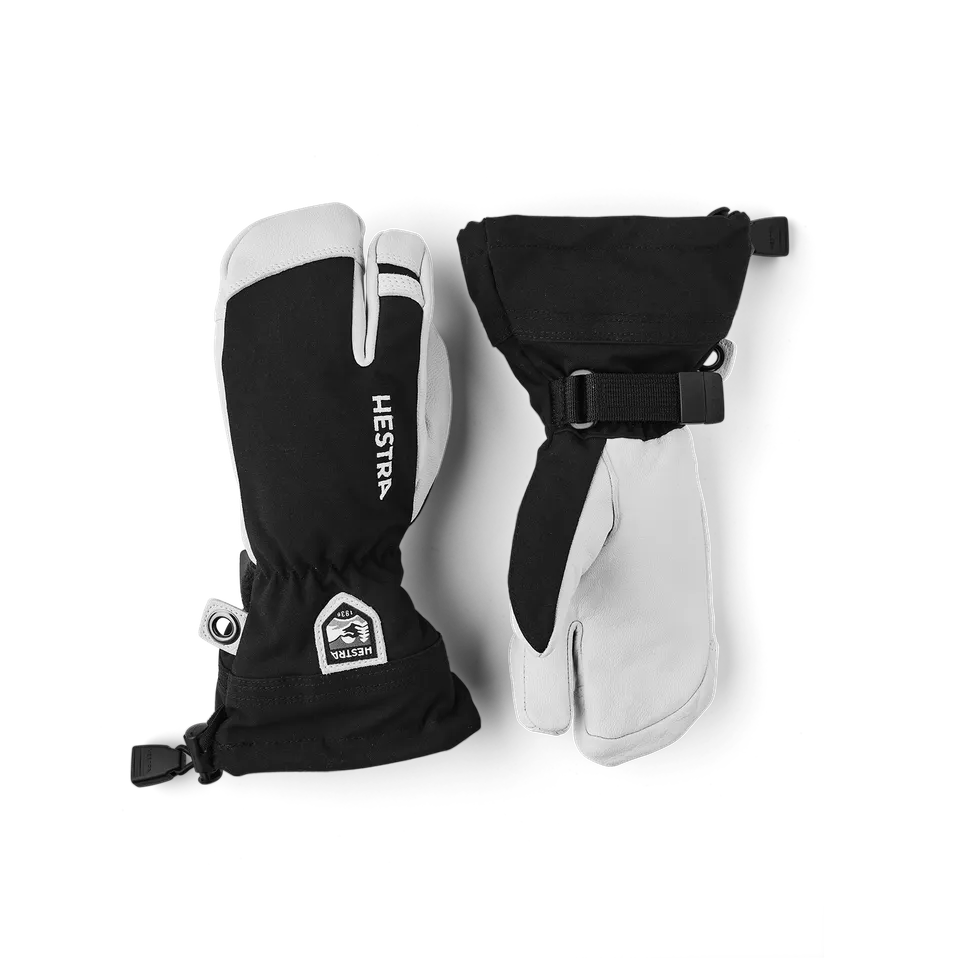 hestra-army-leather-heli-ski-jr-3-finger-kinder-ski-handschuh image 1