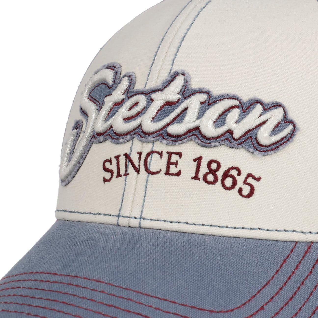 stetson-tricolour-vintage-distressed-cap-6-panel-strapback-unisex image 7