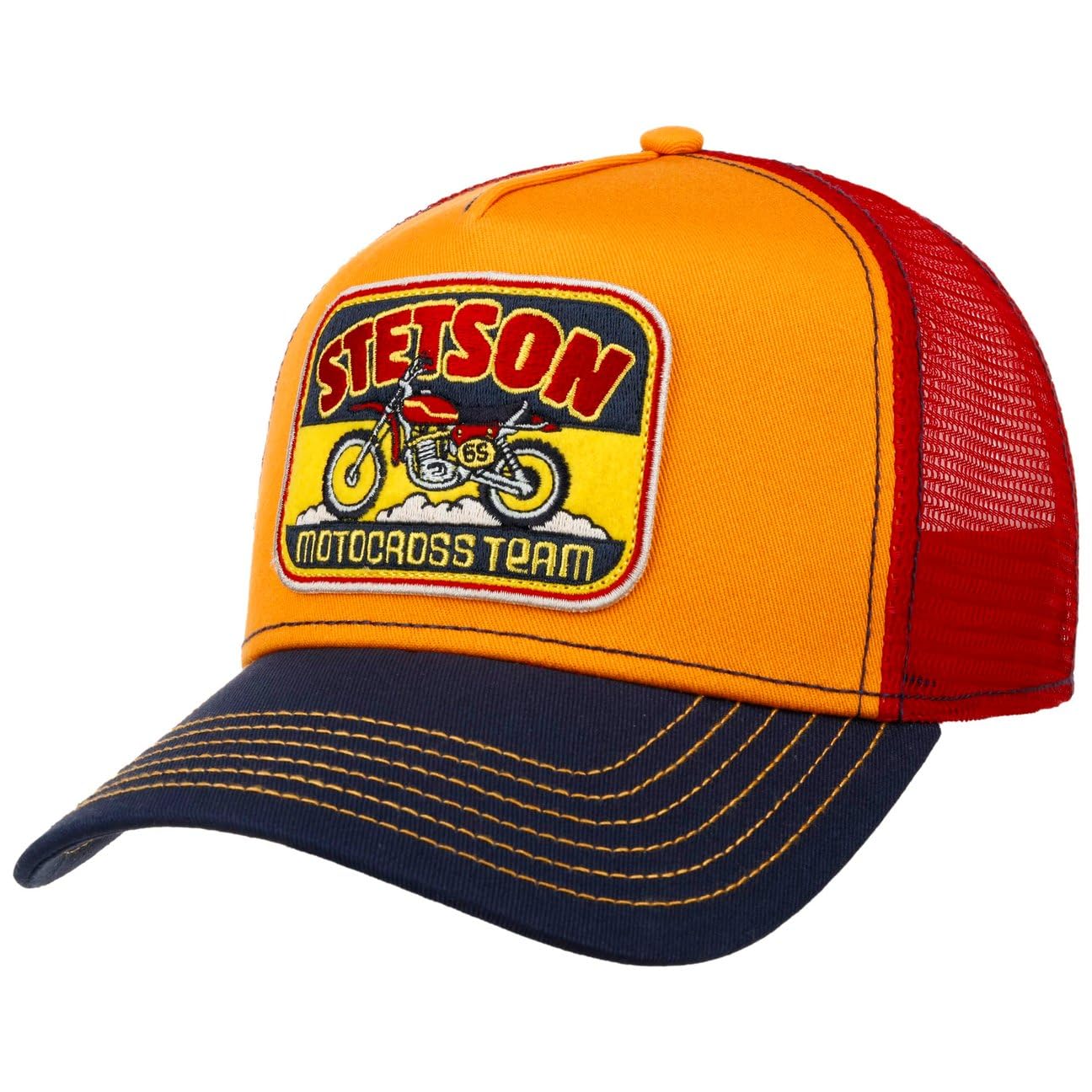 stetson-motorcross-team-trucker-cap-mehrfarbig-mesh-stoffcap-mit-patch image 1