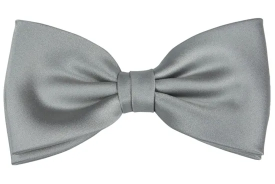 ascot-schleife-uni-satin-silber-form-wien-6-cm image 1