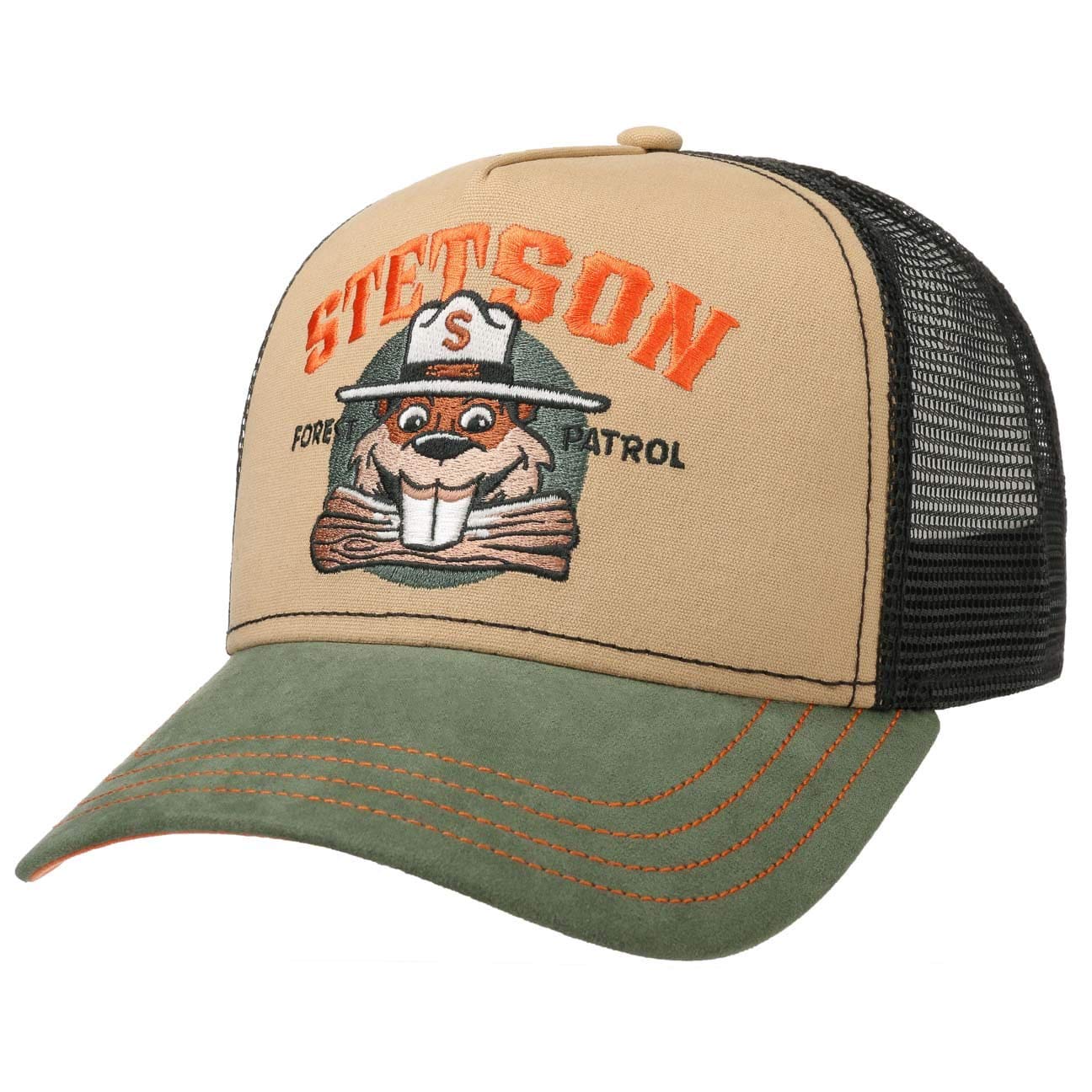 stetson-forest-patrol-trucker-cap-snapback-herren-baumwolle image 2