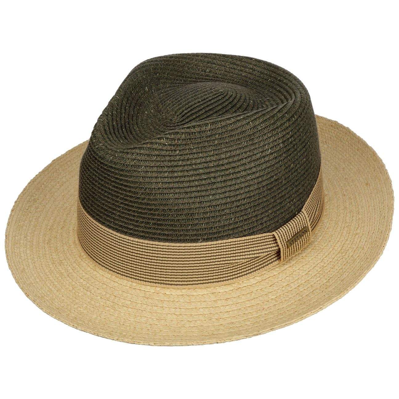 stetson-fedora-strohhut-toyo-raffia-ripsband-mehrfarbig-damen-herren image 2
