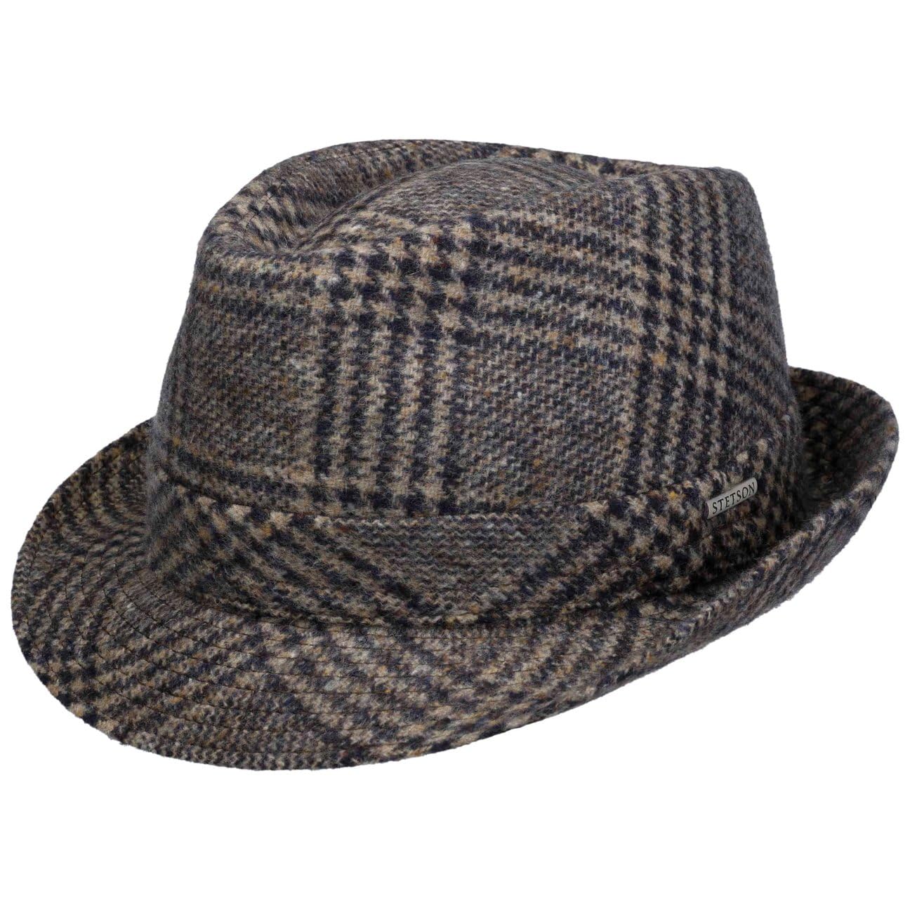 stetson-teton-wollhut-trilby-karomuster-schurwolle-made-in-italy-unisex image 1