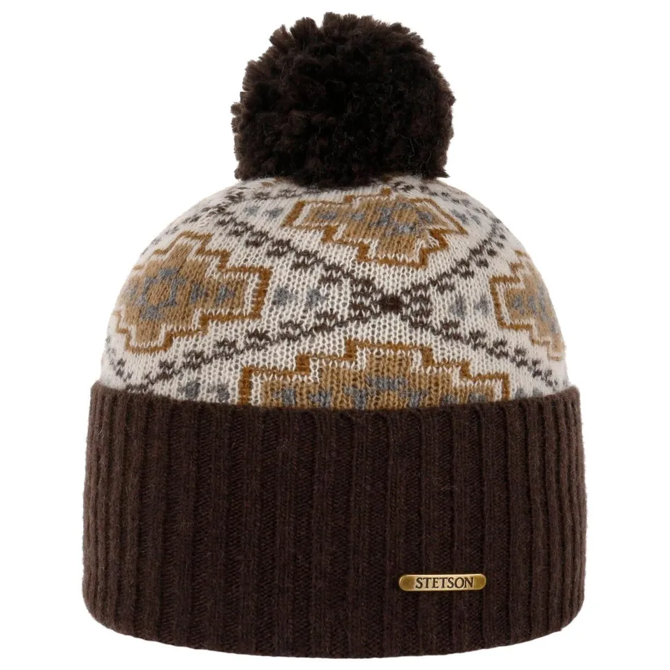 stetson-navajo-bommelm-tze-winterstrickm-tze-mit-pompon image 1