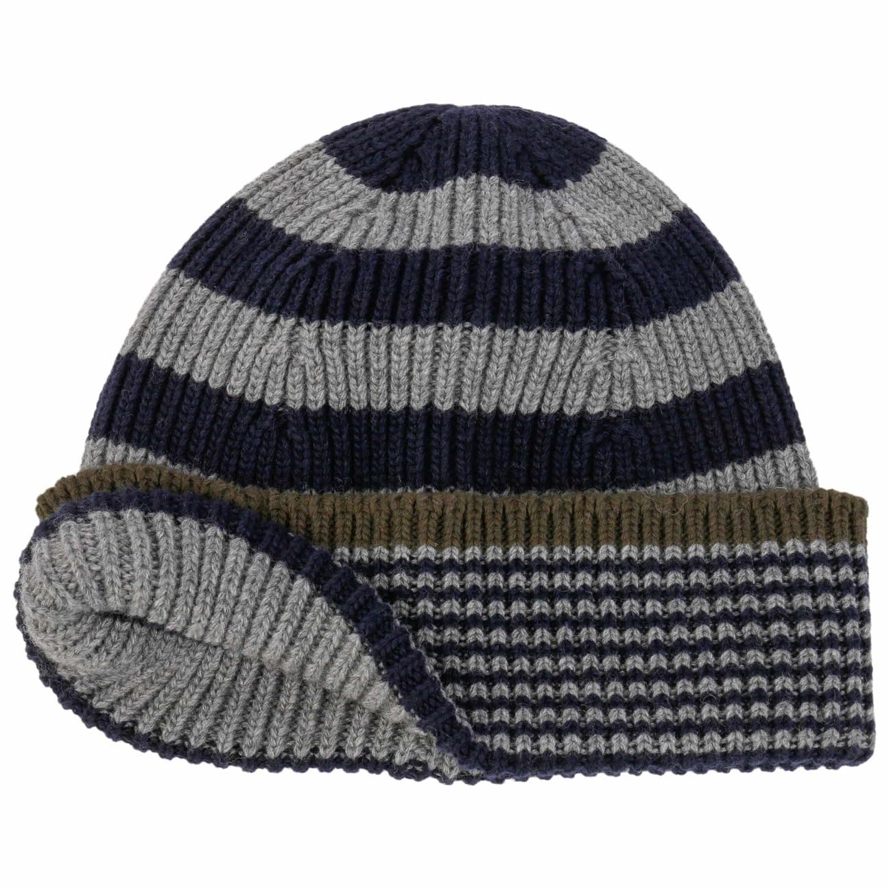 stetson-dillingham-umschlagm-tze-beanie-gestreift-mehrfarbig-made-in-italy image 2