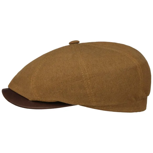 stetson-hatteras-waxed-flatcap-baumwolle-leinen-herren-made-in-germany image 1