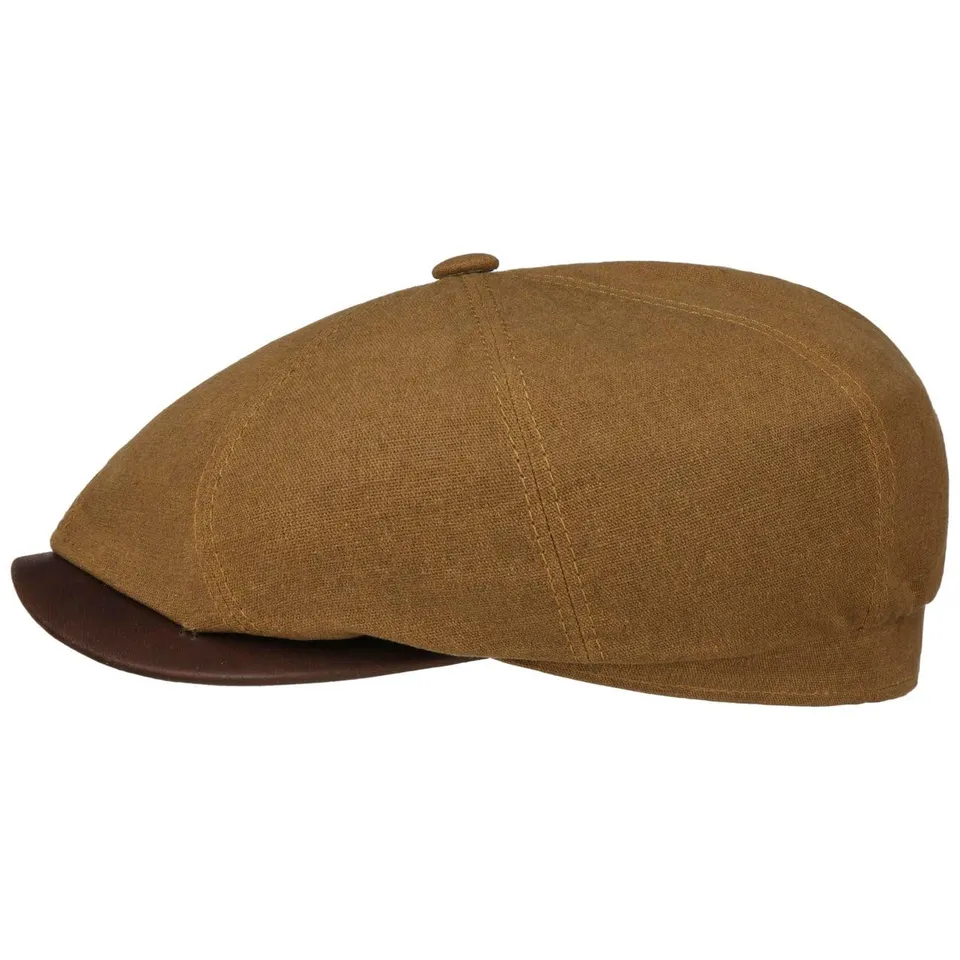 stetson-hatteras-waxed-flatcap-baumwolle-leinen-herren-made-in-germany image 1
