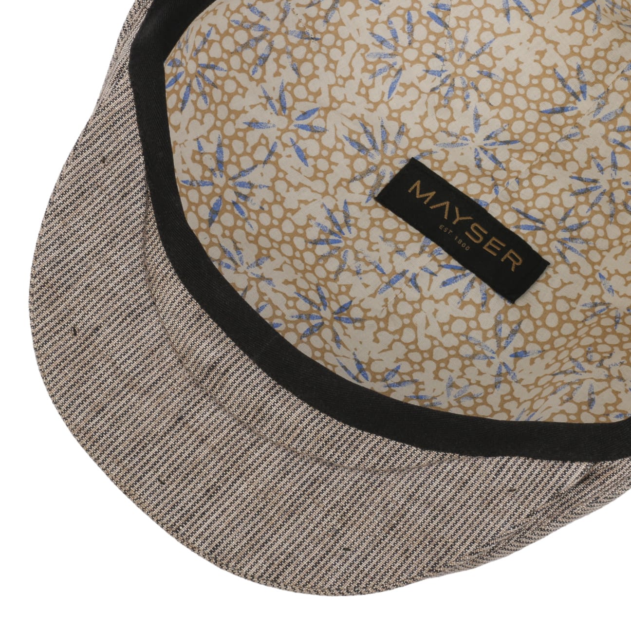 mayser-sidney-leinen-stripes-flatcap-herren image 4