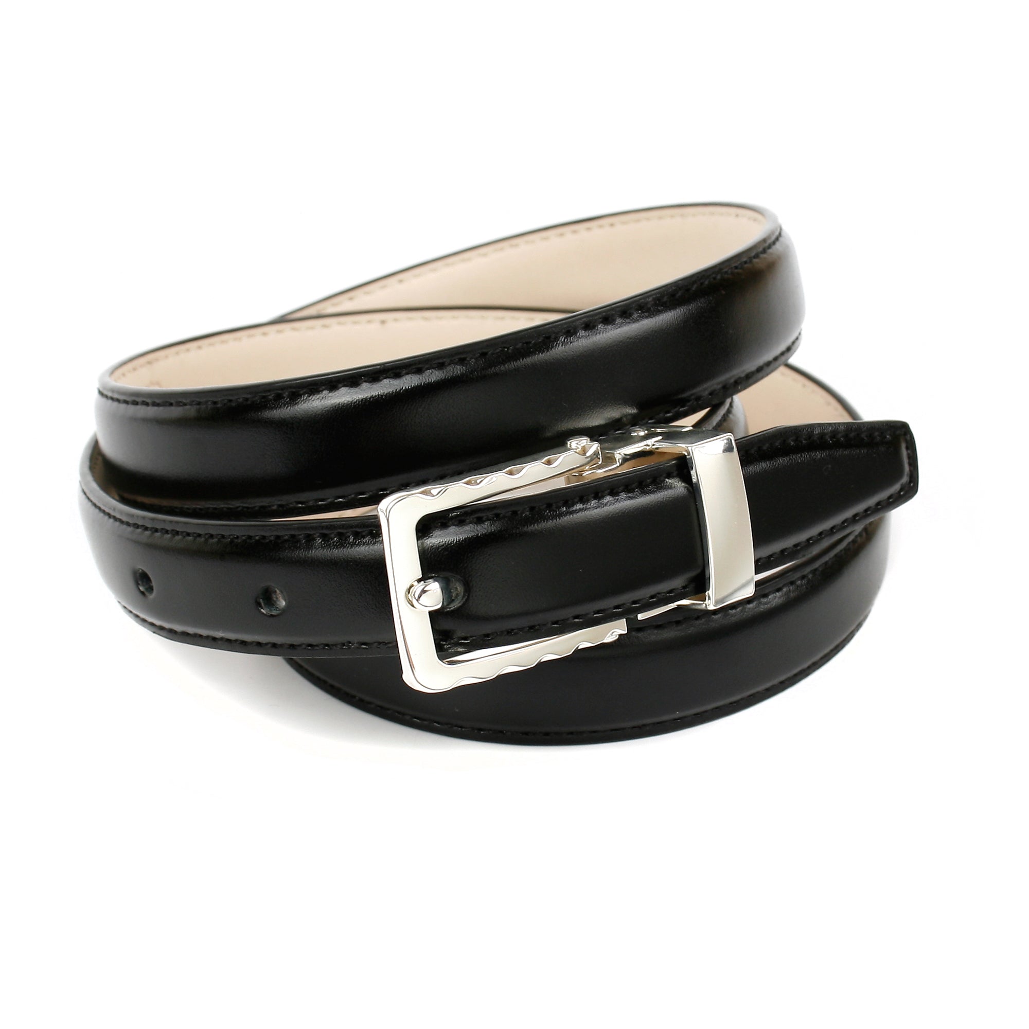 anthoni-crown-14v010-dameng-rtel-2-0-cm-leder-schwarz-silberfarbene-schlie-e image 1