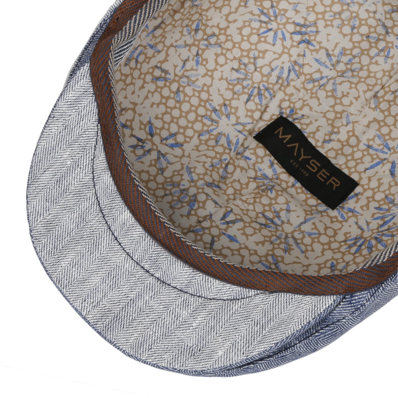 mayser-jasper-twotone-leinen-flatcap-herren-fischgr-t-zweifarbig image 4