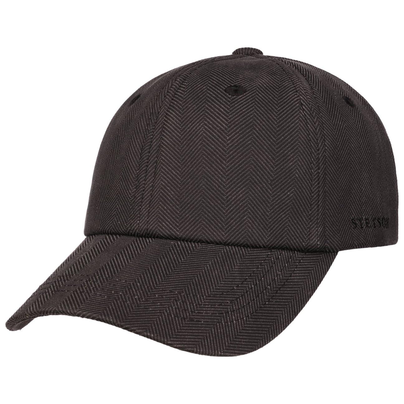 stetson-herringbone-baseballkappe-mit-metallclip-und-futter image 1