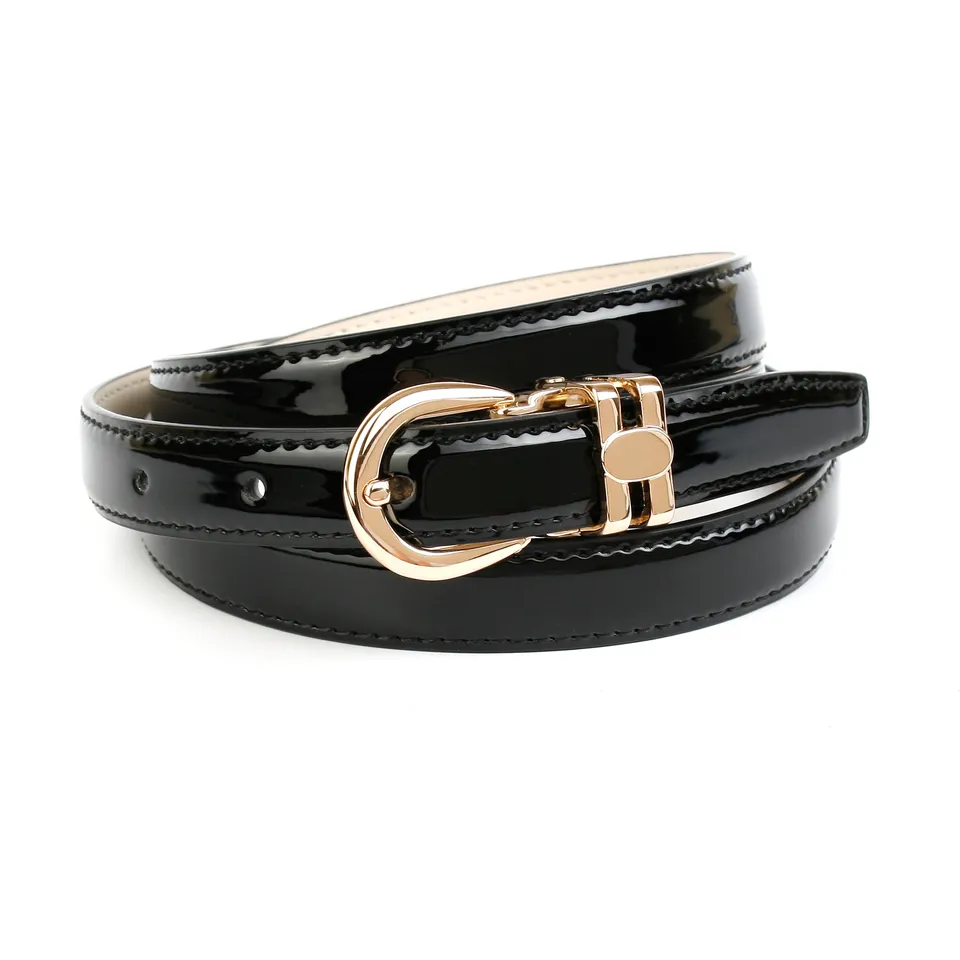 anthoni-crown-lacklederg-rtel-damen-2-0-cm-schwarz-43h00l-goldfarbene-schlie-e image 1