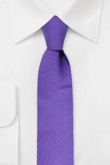ascot-krawatte-uni-strukturiert-lila-seidenkrawatte-7-5-x-150-cm image 1