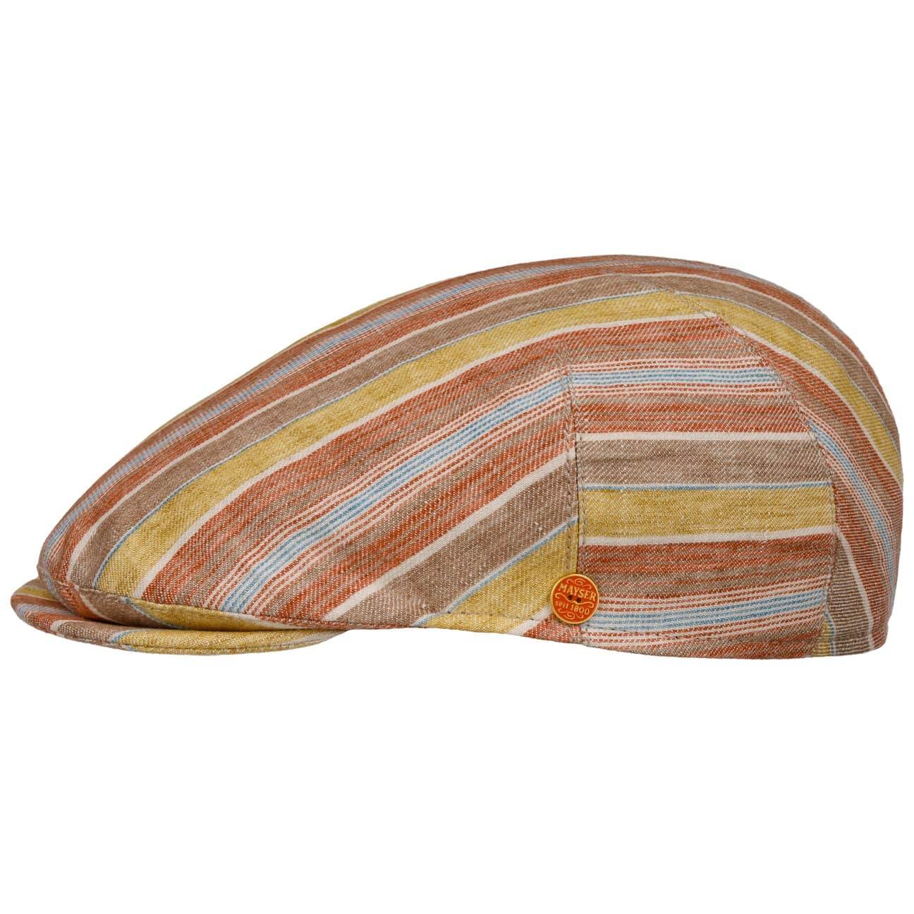 mayser-sidney-colour-stripes-flatcap-schieberm-tze-aus-leinen image 2